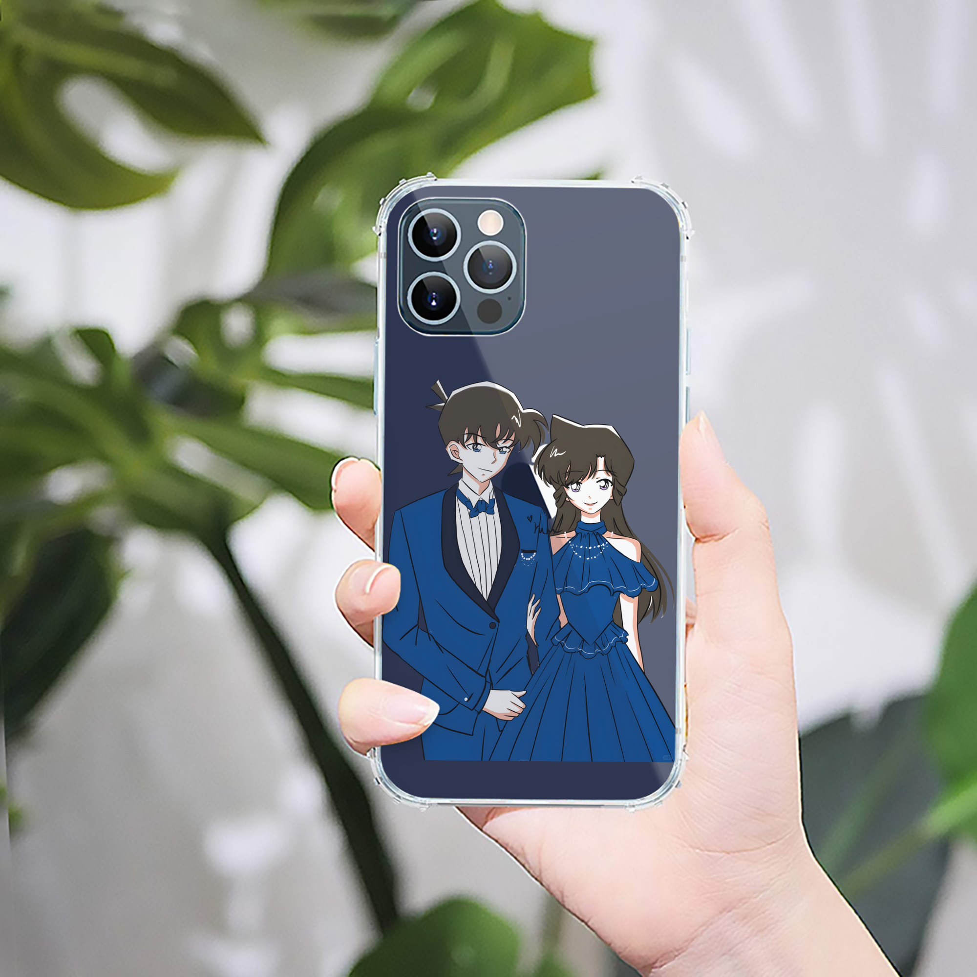 （画像用） 名探偵コナン 江戸川 コナン Detective Conan Conan Edogawa 【iPhone 12シリーズ対応】透明スマホケース（クリアソフトケース）